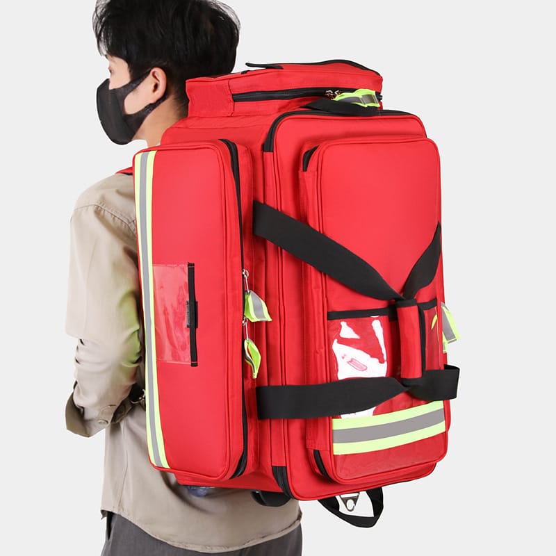 Wholesale 2-in-1 Rolling Oxygen Tank Bag - Waterproof Large Medical Emergency Backpack - Image 3
