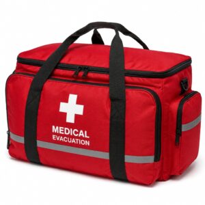 Custom Empty 600D Polyester Medical Evacuation Kit Tote Bag
