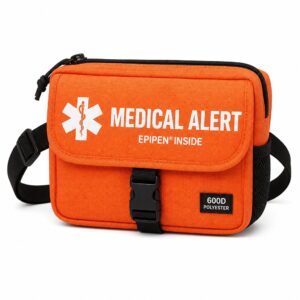 Wholesale Empty 600D Polyester Conspicuous Medical Alert Self-Carry Packs for Students - Custom B2B Design