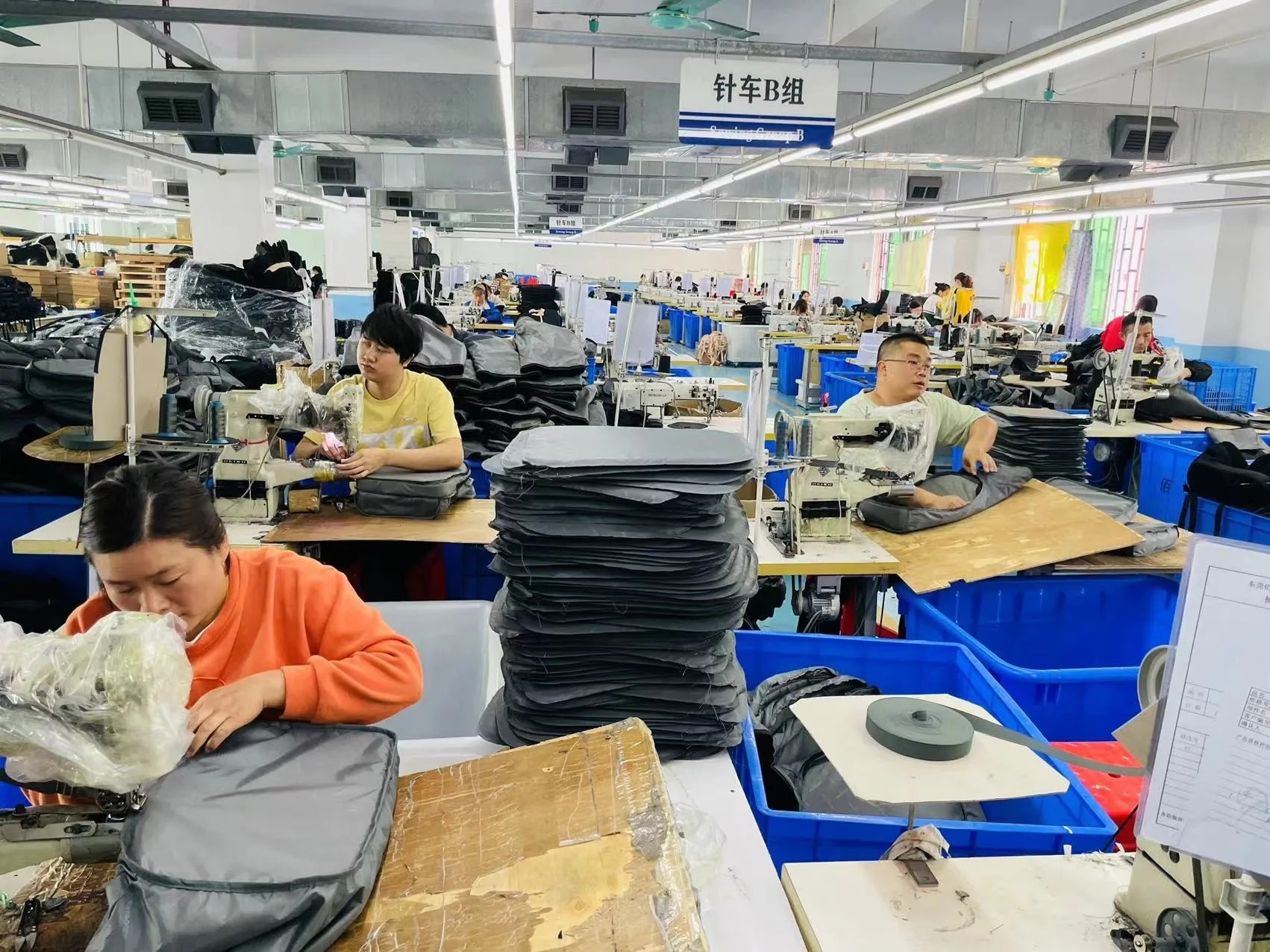 Timely Rain Bags sewing workshop – in-house medical bag production